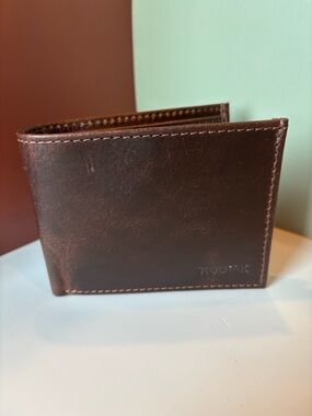 KODIAK Leather Brown Distressed Leather Men's Wallet